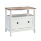 SAUDER August Hill Soft White Decorative Lateral File Cabinet with Full Extension Drawer Slides