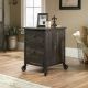 SAUDER Steel River Carbon Oak File Cabinet with Casters