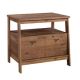 SAUDER Trestle Vintage Oak Decorative Lateral File Cabinet