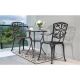 Nuu Garden Antique Bronze 3-pcs Cast Aluminum Patio Outdoor Bistro Set Rust-Proof Furniture Set - SCD010-01B