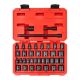 TEKTON 3/8 in. Drive 6-Point Impact Socket Set, 37-pc (1/4 in. - 1 in., 6 mm - 24 mm)