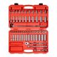 TEKTON 1/2-in Drive 6-Point Socket and Ratchet Set 3/8-in to 1 in., 10 mm to 24 mm (58-Piece)