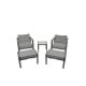 Tortuga Outdoor Lakeview 5-pc Aluminum Outdoor Bistro Set with Charcoal Cushions