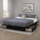 South Shore Gramercy Pure Black Full/Queen Platform