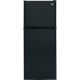 GE - 11.6 Cu. Ft. Top-Freezer Refrigerator - Black