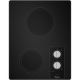 Whirlpool 15 in. Ceramic Glass Electric Cooktop in Black with 2 Elements