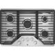 GE 30 in. Gas Cooktop in Stainless Steel with 5 Burners including Power Burners