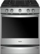 Whirlpool - 5.8 Cu. Ft. Self-Cleaning Slide-In Gas Convection Range - Stainless steel