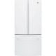 GE - 18.6 Cu. Ft. French Door Counter-Depth Refrigerator - High Gloss White