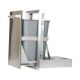 Coyote 13-Gal. Touchless Pull Out Trash and Recycling Bin - Stainless Steel