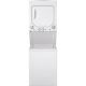 GE - Unitized Spacemaker 2.3 Cu. Ft. 12-Cycle Washer and 4.4 Cu. Ft. 4-Cycle Gas Dryer Combo - White on White