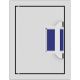 Hestan - 16in. Paper Towel Dispenser - Blue
