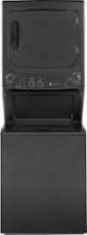 GE - Unitized Spacemaker 3.8 Cu. Ft. 11-Cycle Washer and 5.9 Cu. Ft. 4-Cycle Gas Dryer Combo - Diamond Gray