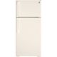 GE - 16.6 Cu. Ft. Top-Freezer Refrigerator - Bisque