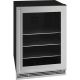 U-Line - 1 Class 194-Can Beverage Cooler - Stainless steel
