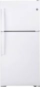 GE - 19.1 Cu. Ft. Top-Freezer Refrigerator - White
