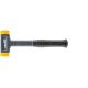Unbranded Halder Secural 24 oz. Dead Blow with Steel Head and Handle Rubber Grip and Rectangular Polyurethane Replaceable Faces