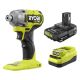 RYOBI ONE+ HP 18V Brushless Cordless 1/4 in. Impact Driver with 2.0 Ah Battery and Charger