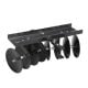Field Tuff 39 in. Tow Behind Garden Soil Cultivator Sleeve Hitch Disc Harrow, 14 in. Assembled Width