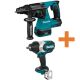 Makita 18V LXT 1 in. Brushless SDS-Plus Concrete/Masonry Rotary Hammer Drill and 18V LXT Brushless High Torque Impact Wrench