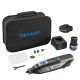 Dremel 12V Li-Ion 2Amp Variable Speed Cordless Rotary Tool Kit w/Rotary Keyless Multi-Chuck 1/32 in. to 1/8 in. Accessory Shank