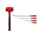 Milwaukee 48 oz. Dead Blow Hammer with Pry Bar Set