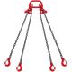 VEVOR Chain Sling, 5/16 in. x 10 ft. Lifting Chains with Hooks, G80 Engine Chain Hoist Lifts, 11000 lbs. Lifting Sling Chains