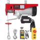 VEVOR Electric Hoist, 1320 lbs. 120V Electric Winch with 328 ft. Wireless & 14 ft. Wired Remote Control, 40 ft. Lifting Height