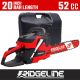 RIDGELINE 20 in. 52 cc Gas Powered 2-Stroke Portable Chainsaw with Case