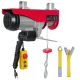 SKYSHALO 2200 lbs. Attic Lift, 1600W 110V Electric Hoist with 14ft. Wired Remote Control, 40 ft. Single Cable Lifting Height