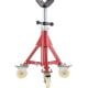 SKYSHALO Pipe Stand, Pipe Jack Stand, V Head Pipe Stand Adjustable Height 20-37 in. Pipe Jack Stands with Casters 882 lbs.