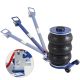 SKYSHALO 5 Ton/11000 lbs. Pneumatic Air Jack, Triple Bag, 18.5 in. Lift, Quick 3-5 Sec, 6-Steel Pipes, Adjustable Handle