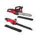 Milwaukee M18 FUEL 18V 16 in. Brushless Cordless Battery Powered Chainsaw Kit w/ M18 FUEL 24 in. Hedge Trimmer
