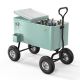 VINGLI 80 qt. Wagon Rolling Cooler Ice Chest with Long Handle and 10 in. Wheels, Portable Patio Party Bar Cold Drink Beverage