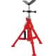 SKYSHALO V Head Pipe Stand 1/8in.-12in. Capacity, Adjustable Height Pipe Jack Stands 2500 lbs. Load Capacity Pipe Stands