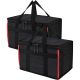Misopily 32 qt. Insulated Reusable Grocery Bags 2-Pack XL Cooler Bags with Hard Bottom Insert Stands Upright Sturdy Zipper Bag