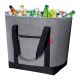Misopily 50 qt. Soft-Side Collapsible Cooler Bag with HD Thermal Insulation Grey for Groceries Beach Travel Picnic
