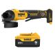 DEWALT 20-Volt MAX XR Lithium-Ion Brushless Cordless 4-1/2 in.-5 in. Grinder with 20-Volt MAX Premium 5. 0Ah Battery Pack