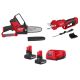 Milwaukee M12 FUEL 6 in. 12V Brushless Cordless Battery Pruning Mini Chainsaw w/ Pruning Shears, (2) 5. 0Ah Batteries, Charger
