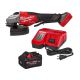 Milwaukee M18 FUEL 18-Volt Lithium-Ion Brushless Cordless 7 in. Braking Grinder with Variable Speed w/ 8. 0Ah Battery/Charger