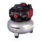 Husky 6 Gal. 150 PSI Portable Electric Oil-Free Quiet Jobsite Pancake Air Compressor with Aluminum Tank and 2-Quick Couplers
