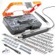YICHUHAOXI Precision Electric Screwdriver Set 120-Bit Grey Mini Power Tool Kit 5-Torque Magnetic Storage for PC RC Repair