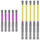 Yichuhaoxi Magnetic PH2 Slotted Phillips Screwdriver Set 1/4 in. Shank 10 Bit Black Insulated Hand Tool 10-Piece