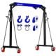 LITEKON 1 Ton Portable Gantry Crane-Adjustable Height and Width, Heavy-Duty Shop Lift Hoist