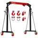 BSMTEK 2-Ton Portable Gantry Crane-Adjustable Height and Width, Heavy-Duty Shop Lift Hoist with 2-Ton Manual Trolley Red