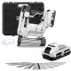 SILVEL 2 in. 20V Lithium-Ion Electric Cordless Brad Nailer, (2) 2. 0Ah Battery, and Charger, 18GA Staples Black and White