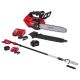 Milwaukee M18 FUEL 10 in 18V Brushless Cordless Battery Telescoping Pole Saw Kit w/14 in Top Chainsaw, (2) Battery (2) Charger