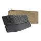 Logitech - ERGO K860 For Business Ergonomic Wireless Scissor Low-Profile Switch Keyboard with Ergonomic Split Design - Graphite