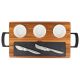Viking - 7-piece Acacia Wood Slate Cheese Board-Charcuterie Set - Multicolor