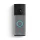 Ring - Battery Doorbell (newest model) Retinal 2K with wide-angle video, up to 6x Zoom, Two-Way Talk, and Built-In Battery - Speckled Grey